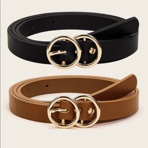 Two double ring belt